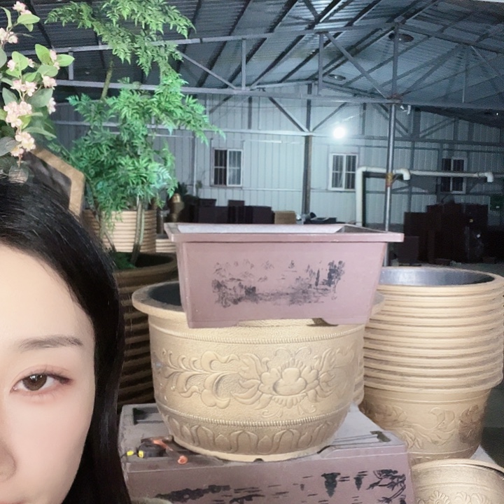 八角80花盆一个有孔