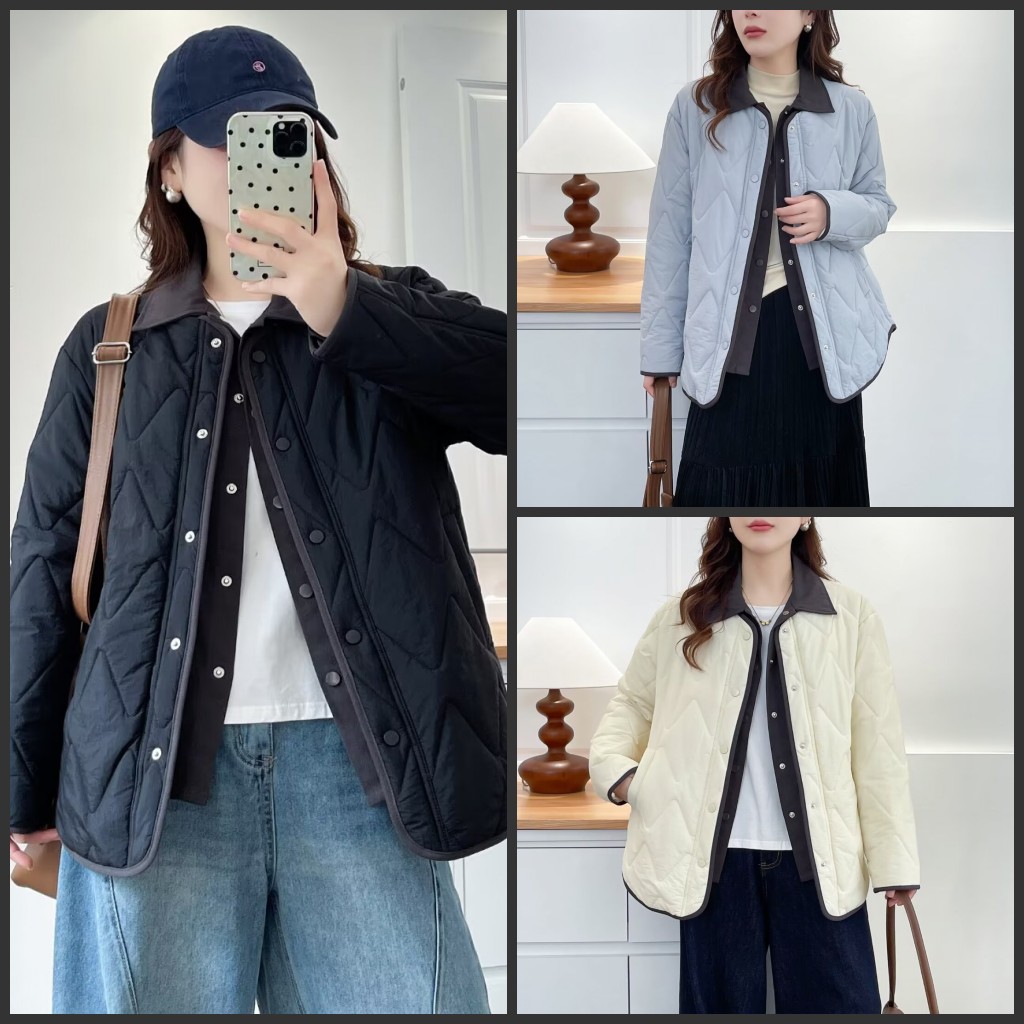 110-190斤大码女装胖mm秋冬装显瘦百搭翻领时尚棉衣棉服冬装外套