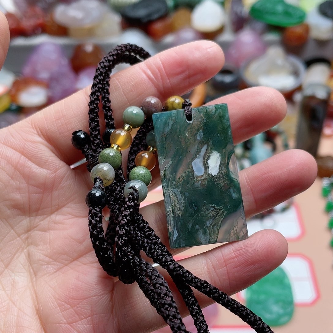 玛瑙/玉髓颈饰合金生**快