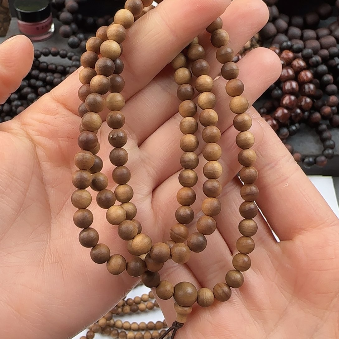 檀香木手串/手链0.6×108正区老山檀香满油脂