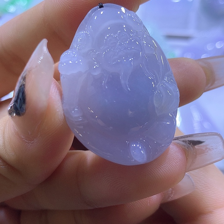 颈饰未镶嵌翡翠天然翡翠A货吊坠