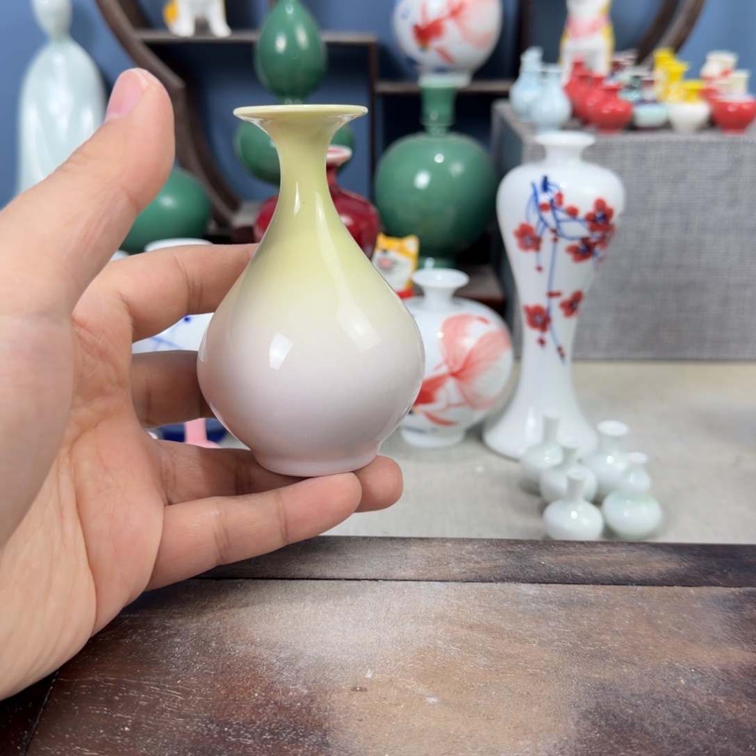 陶瓷手工小花器摆件