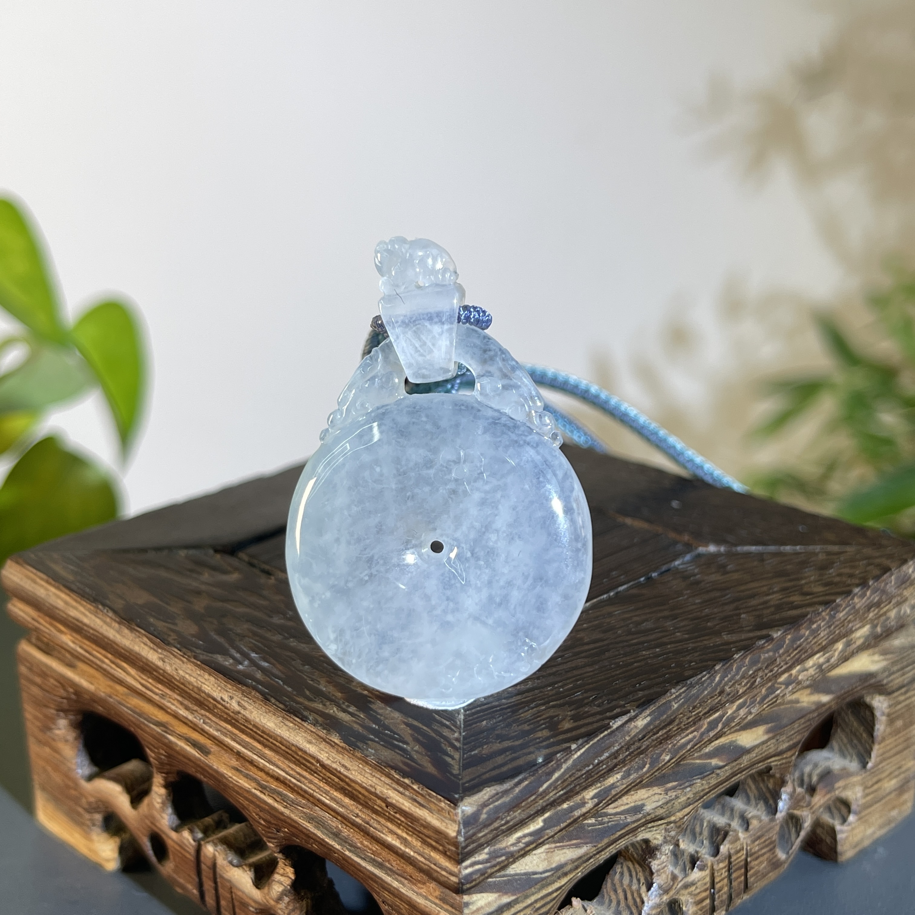 JTW21-144 天然缅甸A货翡翠  平安扣