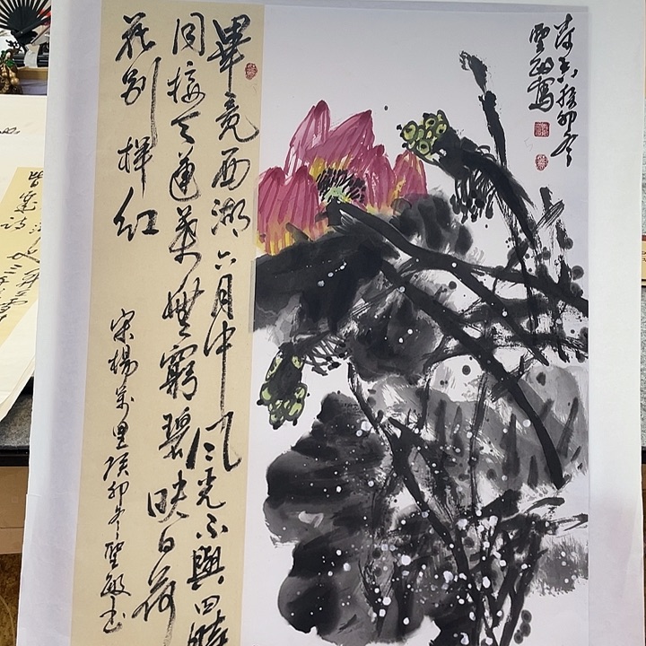 国画张圣敏先生纯手绘作品