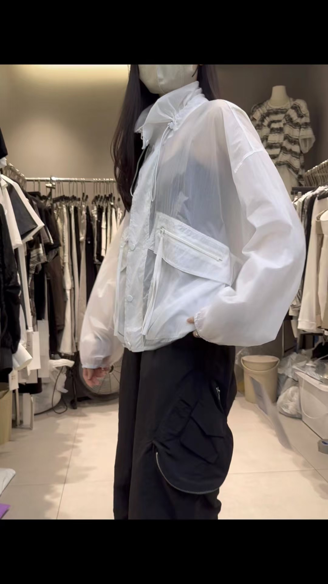 闺蜜女装拉链款防晒衣时尚百搭款
