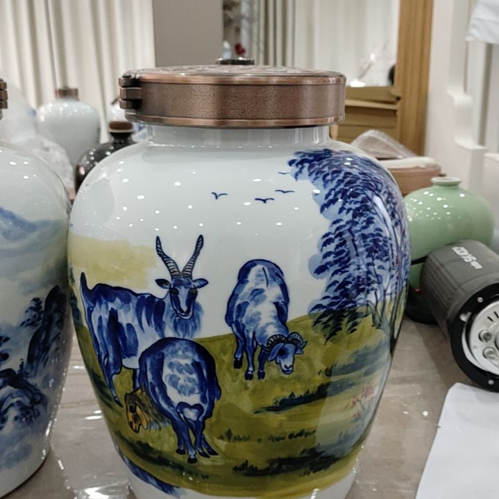 泥塑20斤装三阳开泰