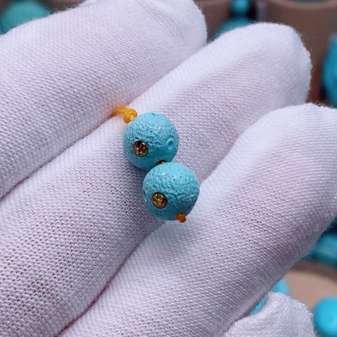 绿松石未镶嵌珠宝奇石7.4mm