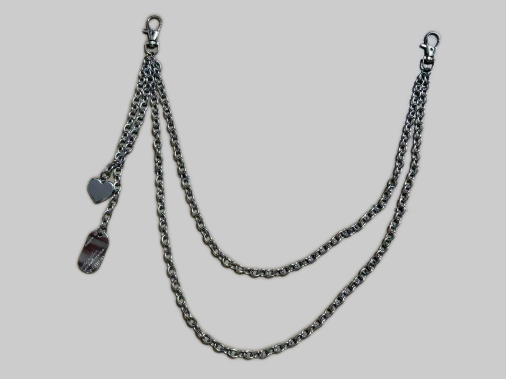 复古小众链条搭配裤子饰品配件