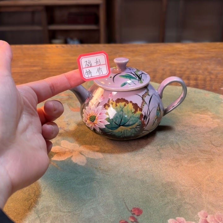 柴烧纯手工手绘陶瓷