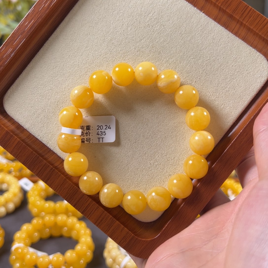 裸石蜜蜡未镶嵌12.7mm焦皮奶橘满蜡杨枝甘露圆珠tt