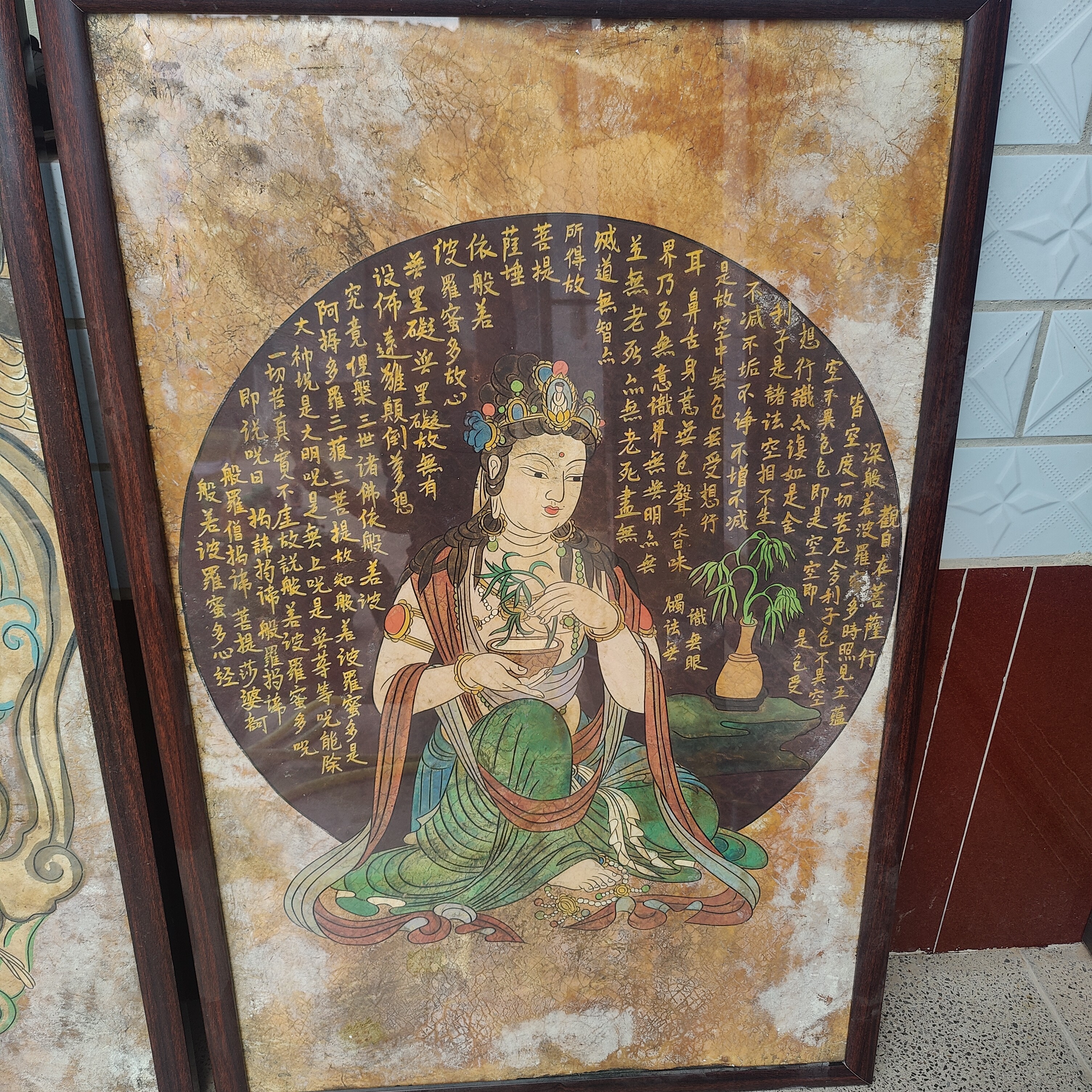 墙皮画尺寸115×75厘米