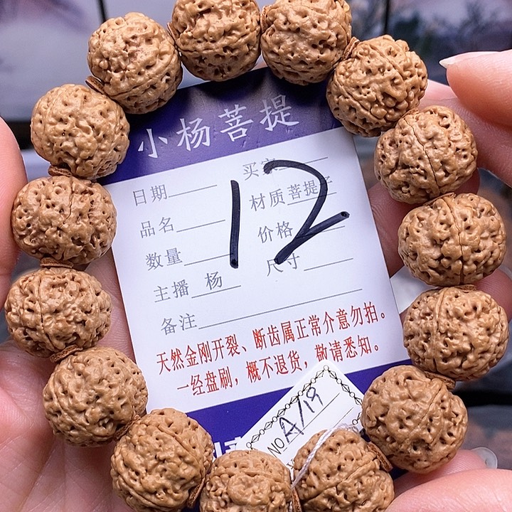 手串金刚菩提19玉珠小双龙