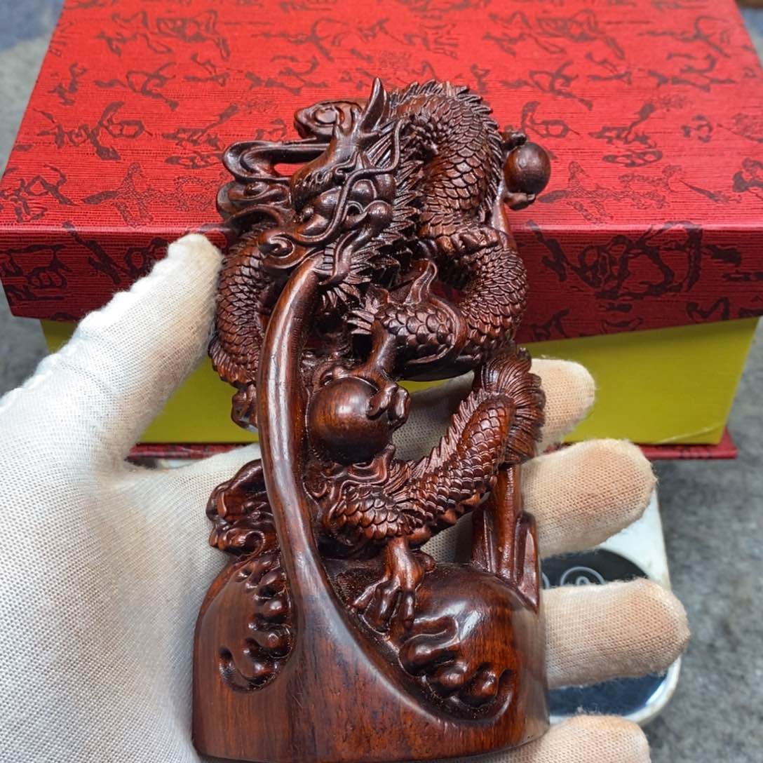 木落**根小叶紫檀摆件