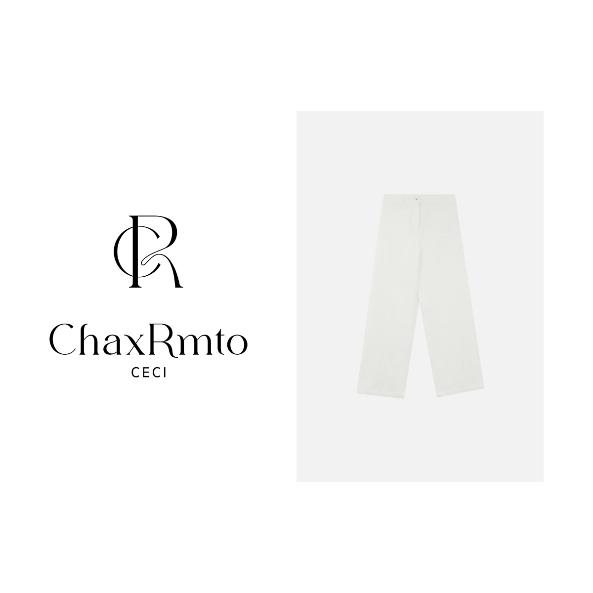 ChaxRmto 25年新款春夏季口袋翻盖设计牛仔裤休闲裤 斯斯SD1A0480