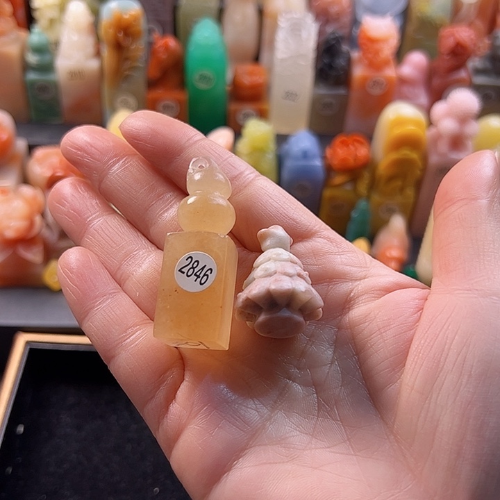昌化石印石七手工定制设计
