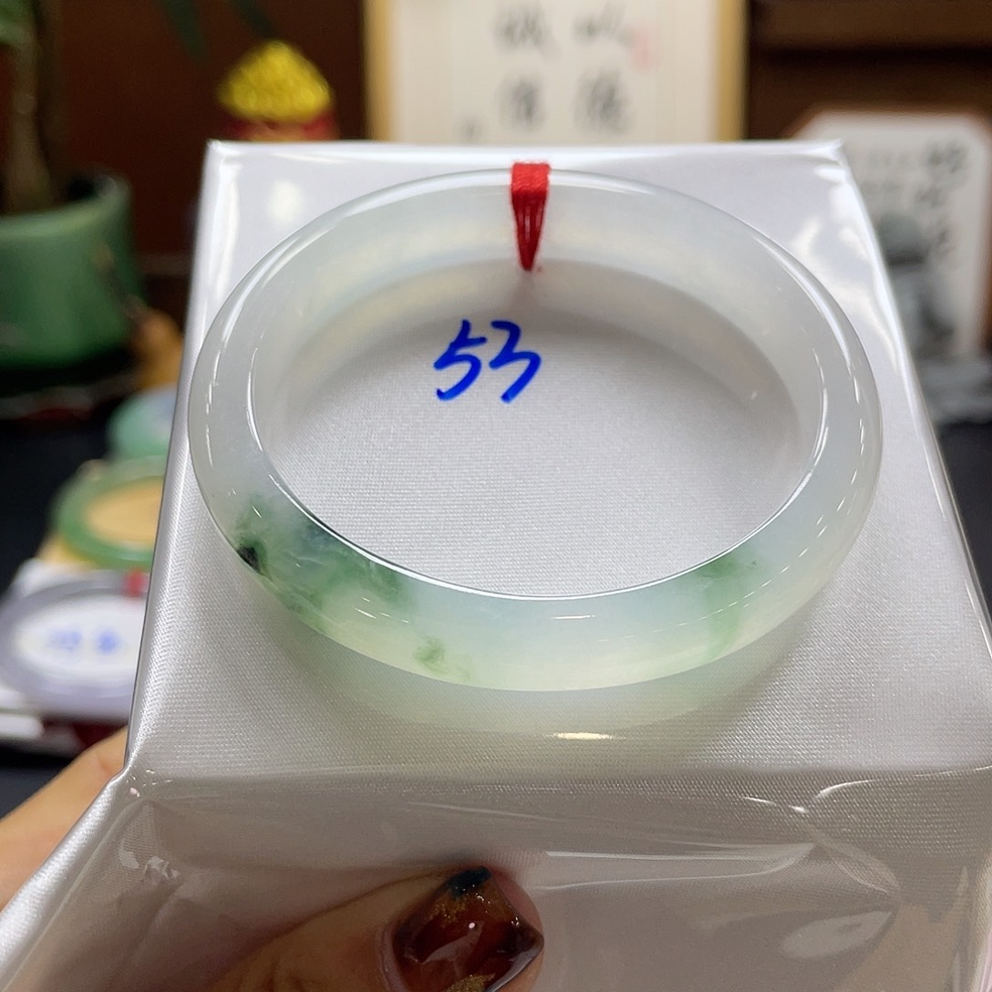 翡翠未镶嵌手镯7号