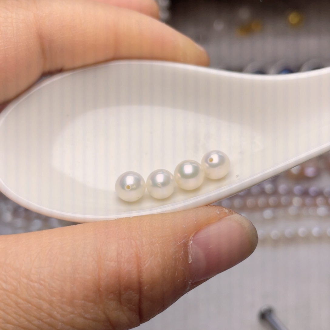 银S925镶嵌珍珠首饰淡水珍珠