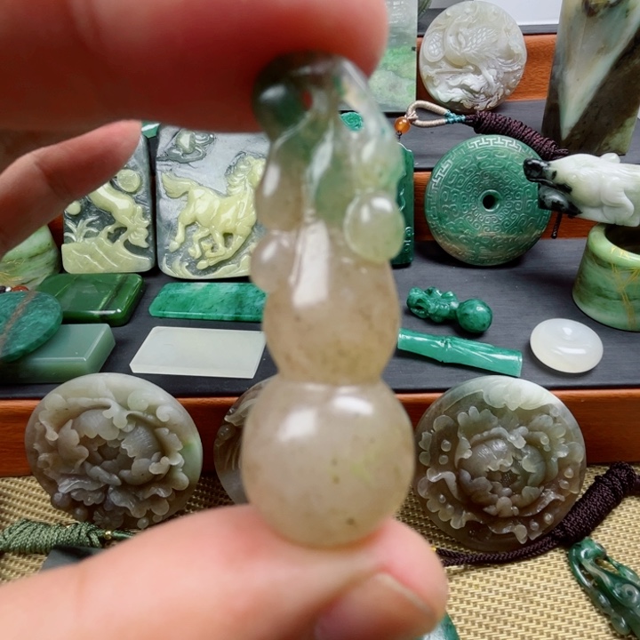 @***空未镶嵌独山玉珠宝半成品