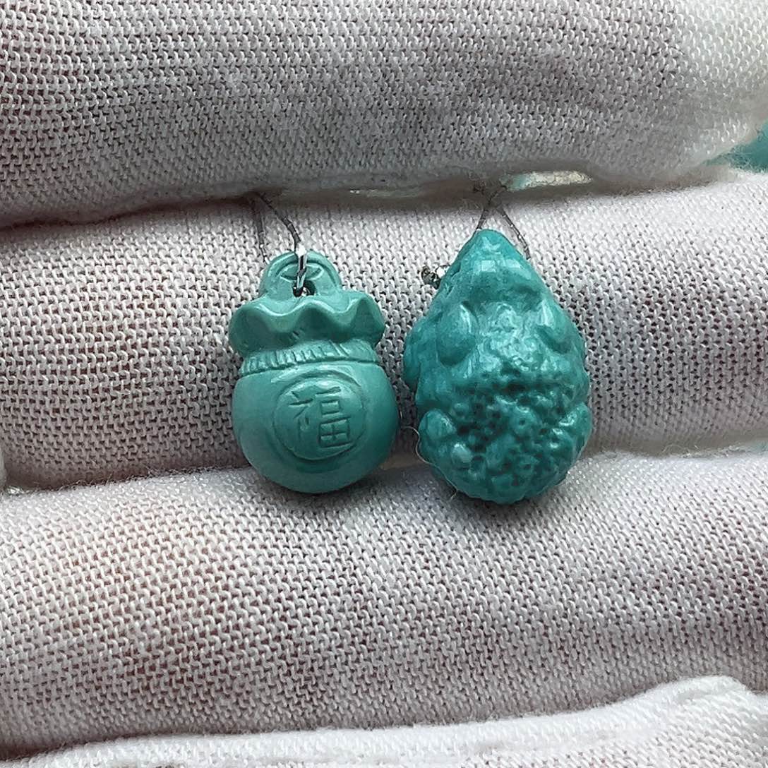 过***.绿松石未镶嵌配饰