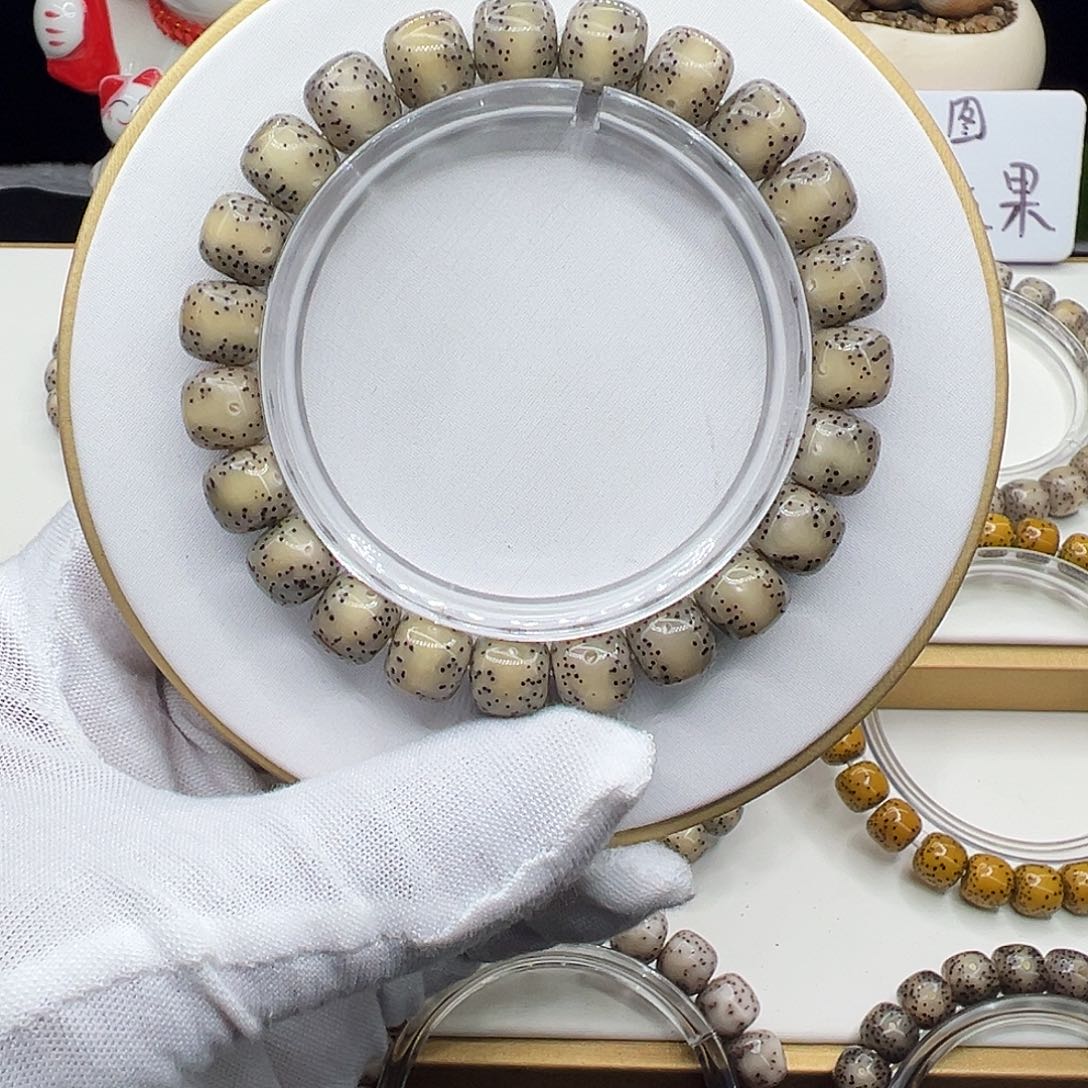 手串星月菩提骨瓷白10✖️9通体月朗星稀