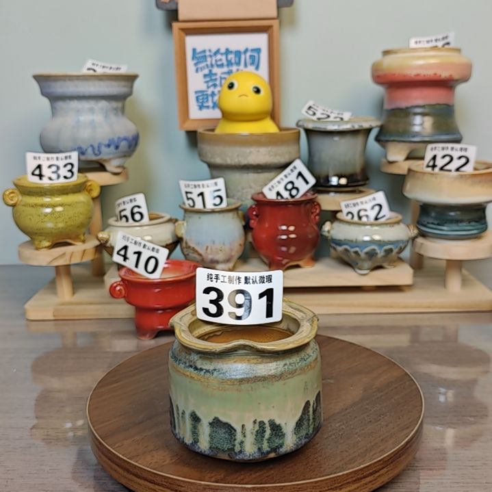 景德镇手工陶瓷盆 口6