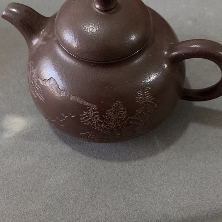 紫砂茶壶青*三足乳鼎