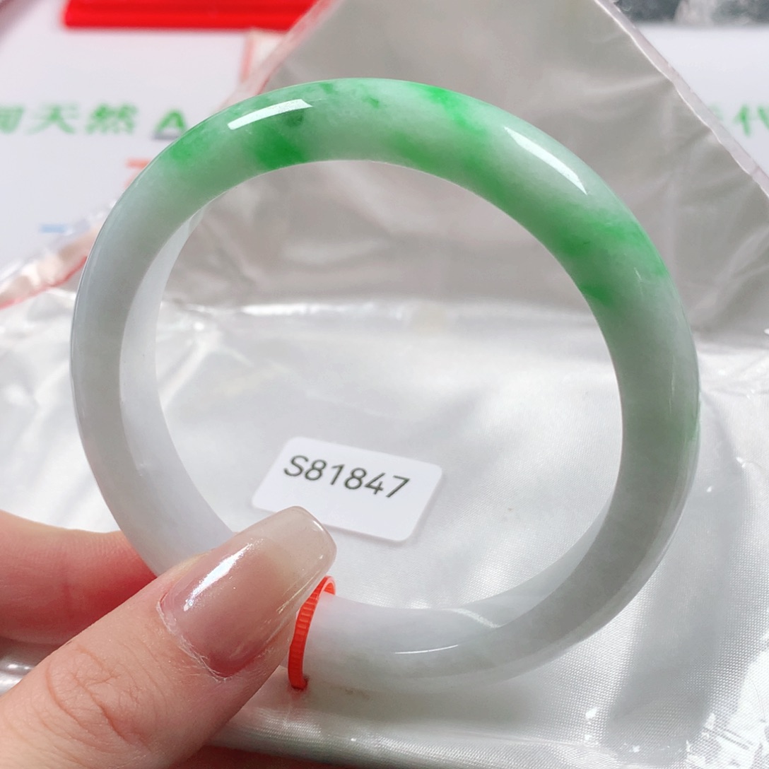 未镶嵌手镯翡翠天然翡翠手镯S81847