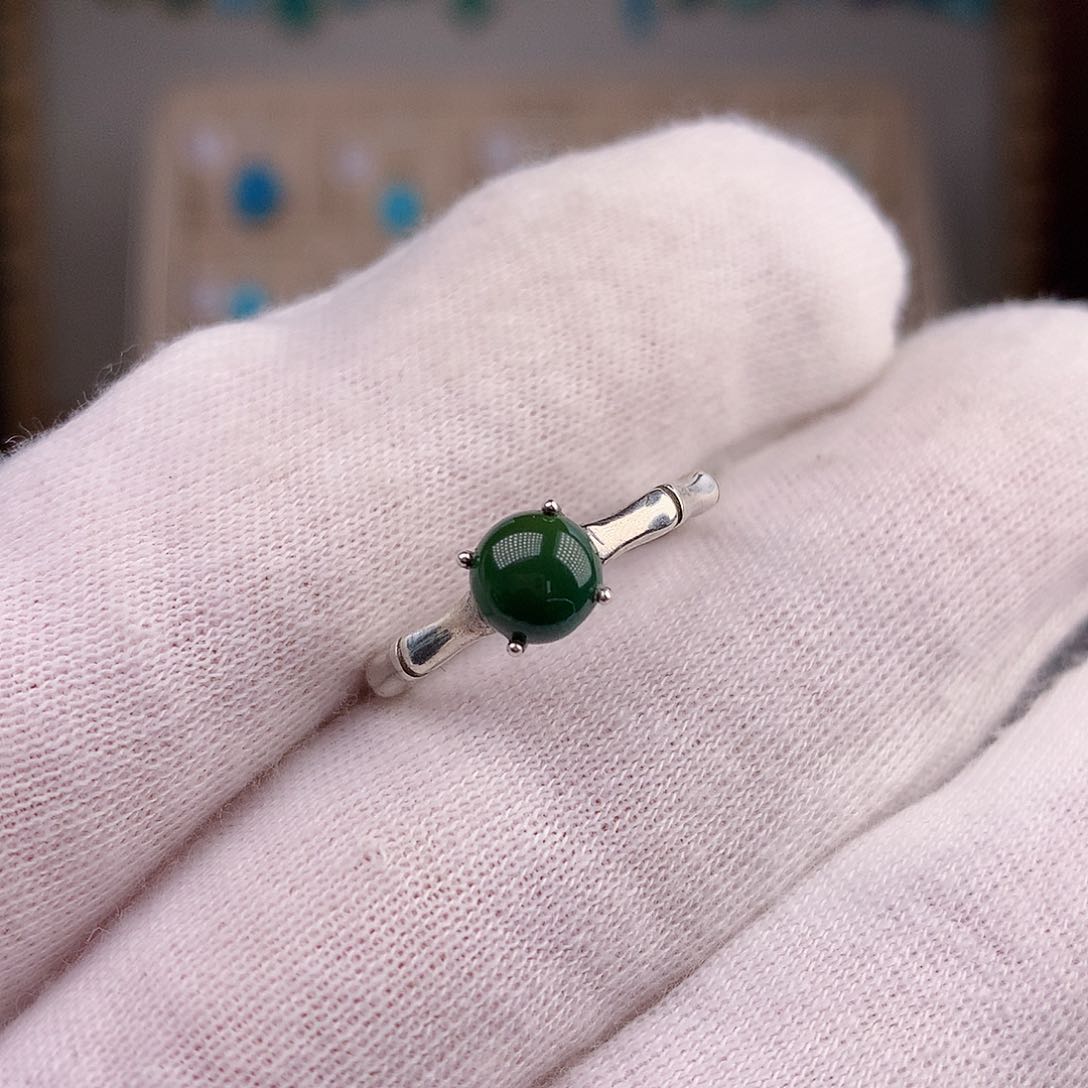 绿松石戒指银S925镶嵌