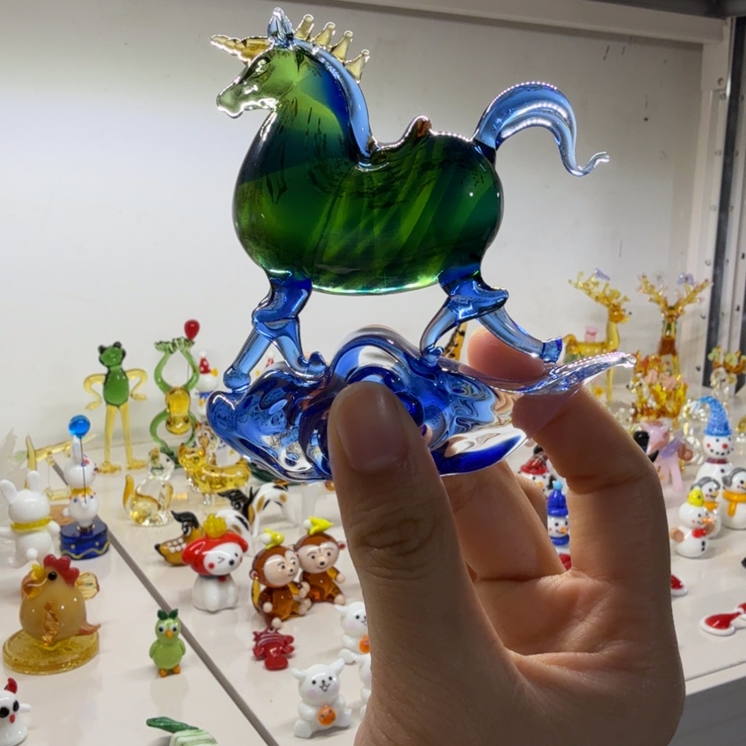 琉璃手工艺品唐马