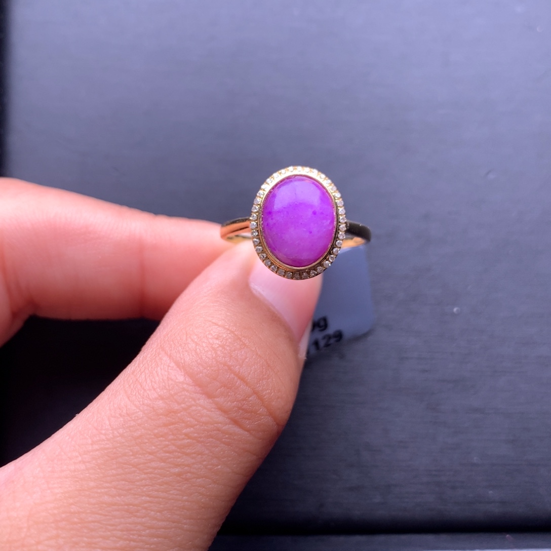 苏纪石（舒俱来）戒指18K金镶嵌