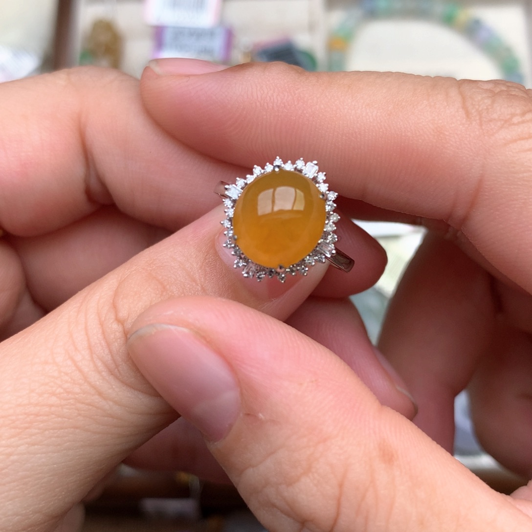 【闪购商品】18K金镶嵌挂件翡翠一