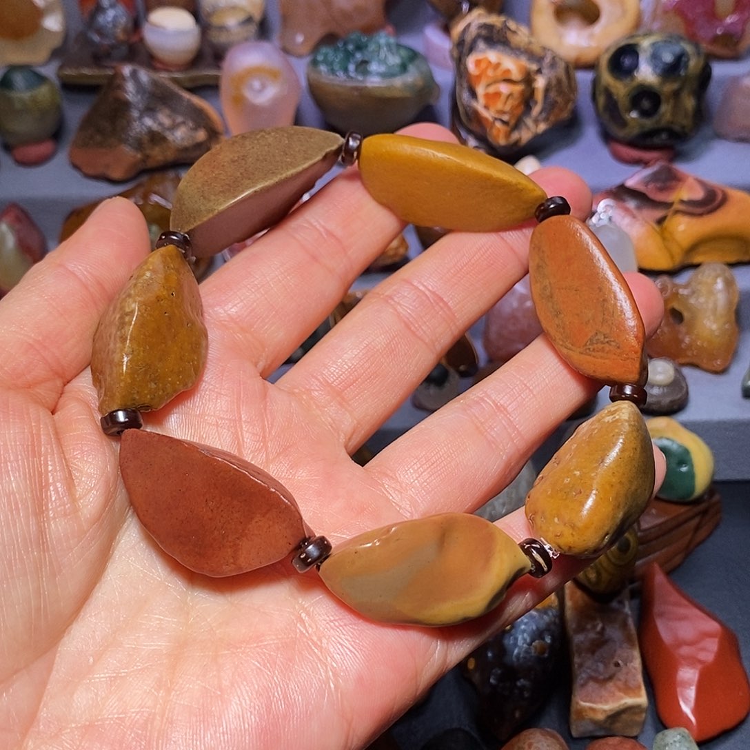 马***哥有机玻璃嘉吉三棱手串