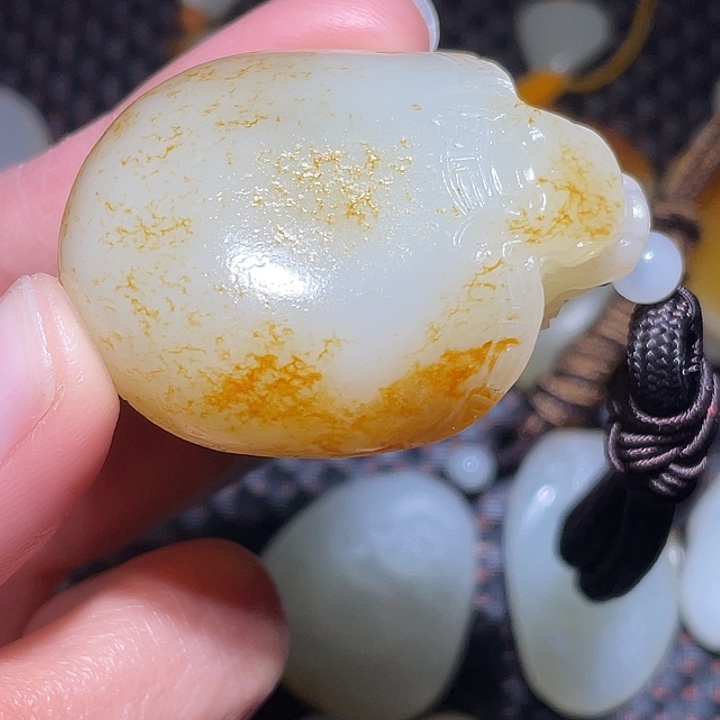 和田玉未镶嵌挂件映*