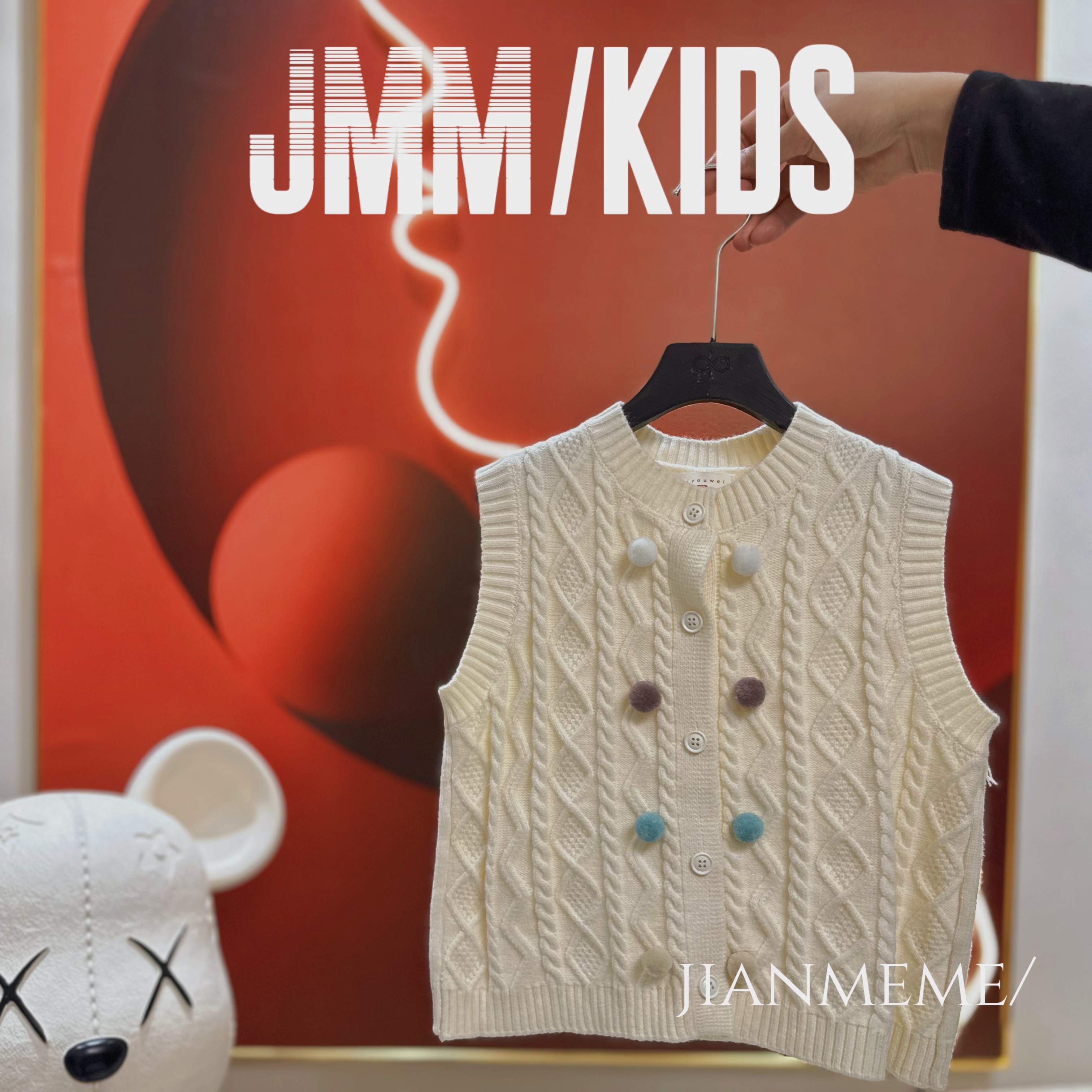 夏单品-针织背心F180 定制纱线A字版型百搭毛线马甲无袖针织背心