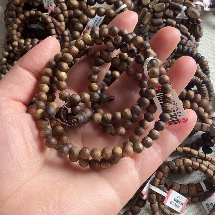 手串沉香绿棋楠卡5圆珠多圈9克➕多样发其一