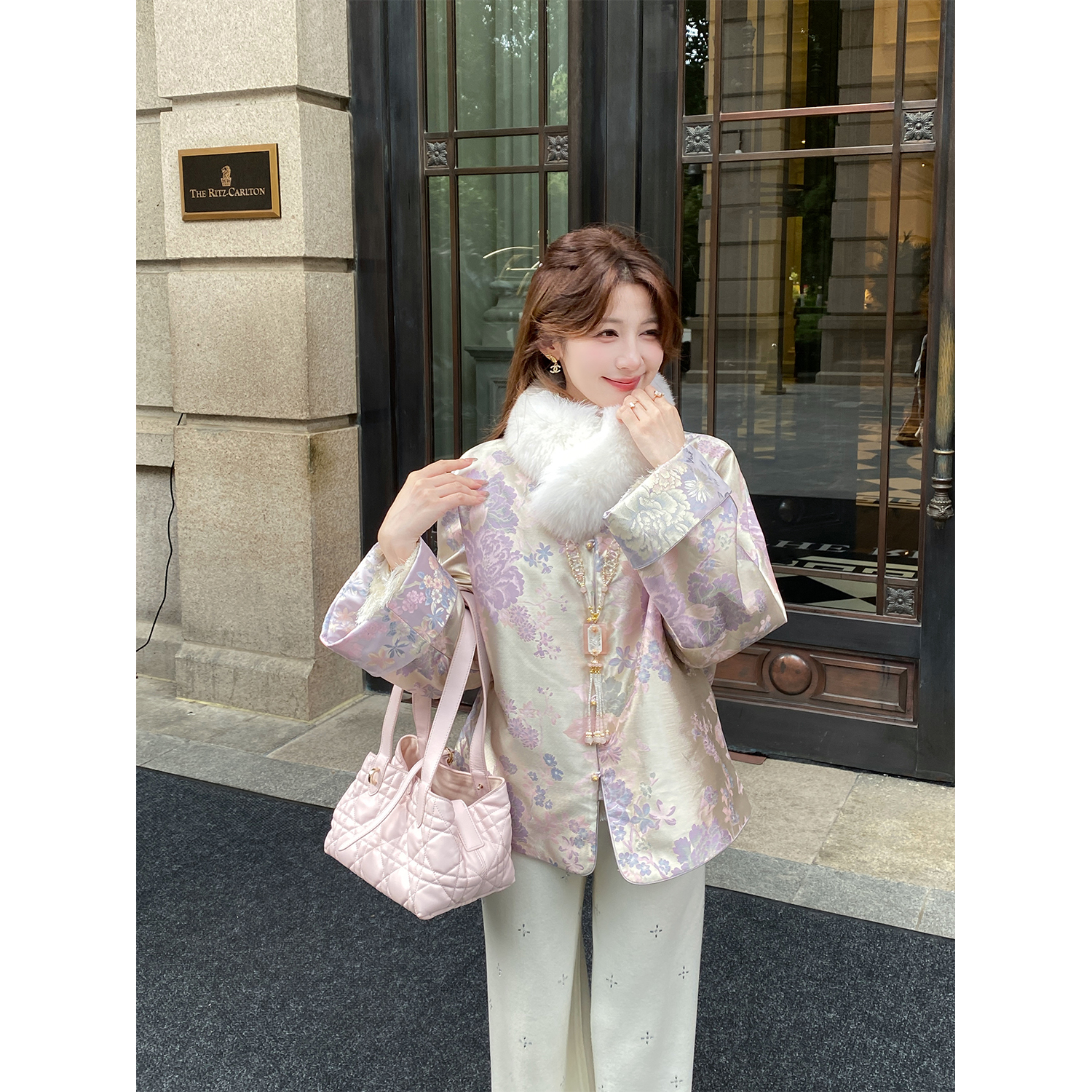 盈瓷品质｜十二花神 新中式国风提花短外套上衣秋双11好物25FW0717