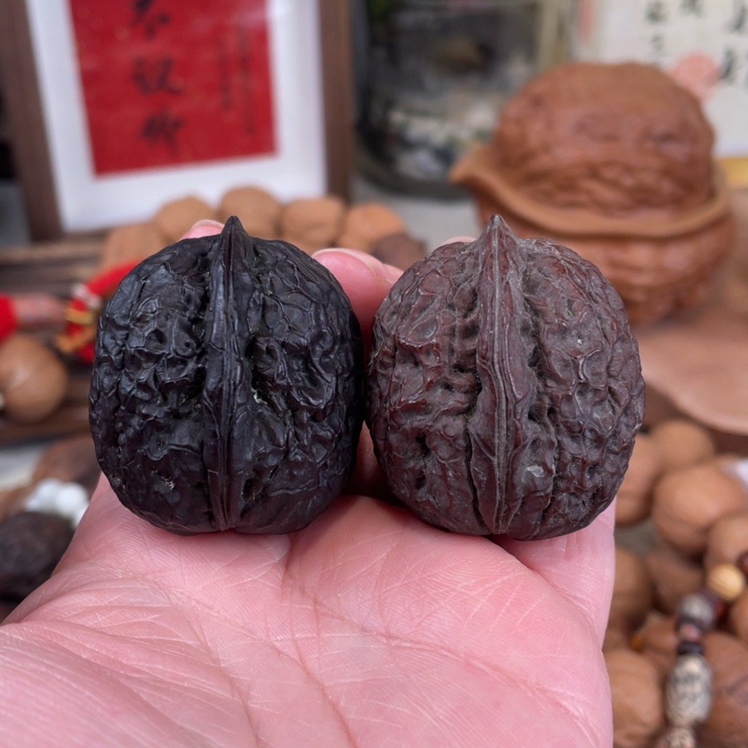 文玩核桃把件神兽蛋35尺