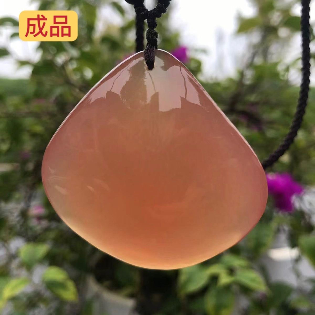 非金属布艺吊坠 天然青鱼石 鱼惊石乌青喉骨饰品吊坠原料成品