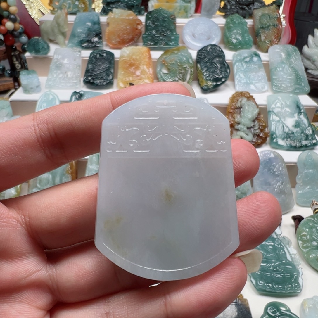 翡翠未镶嵌颈饰天然