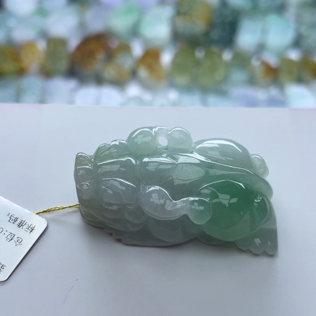 翡翠颈饰未镶嵌貔貅