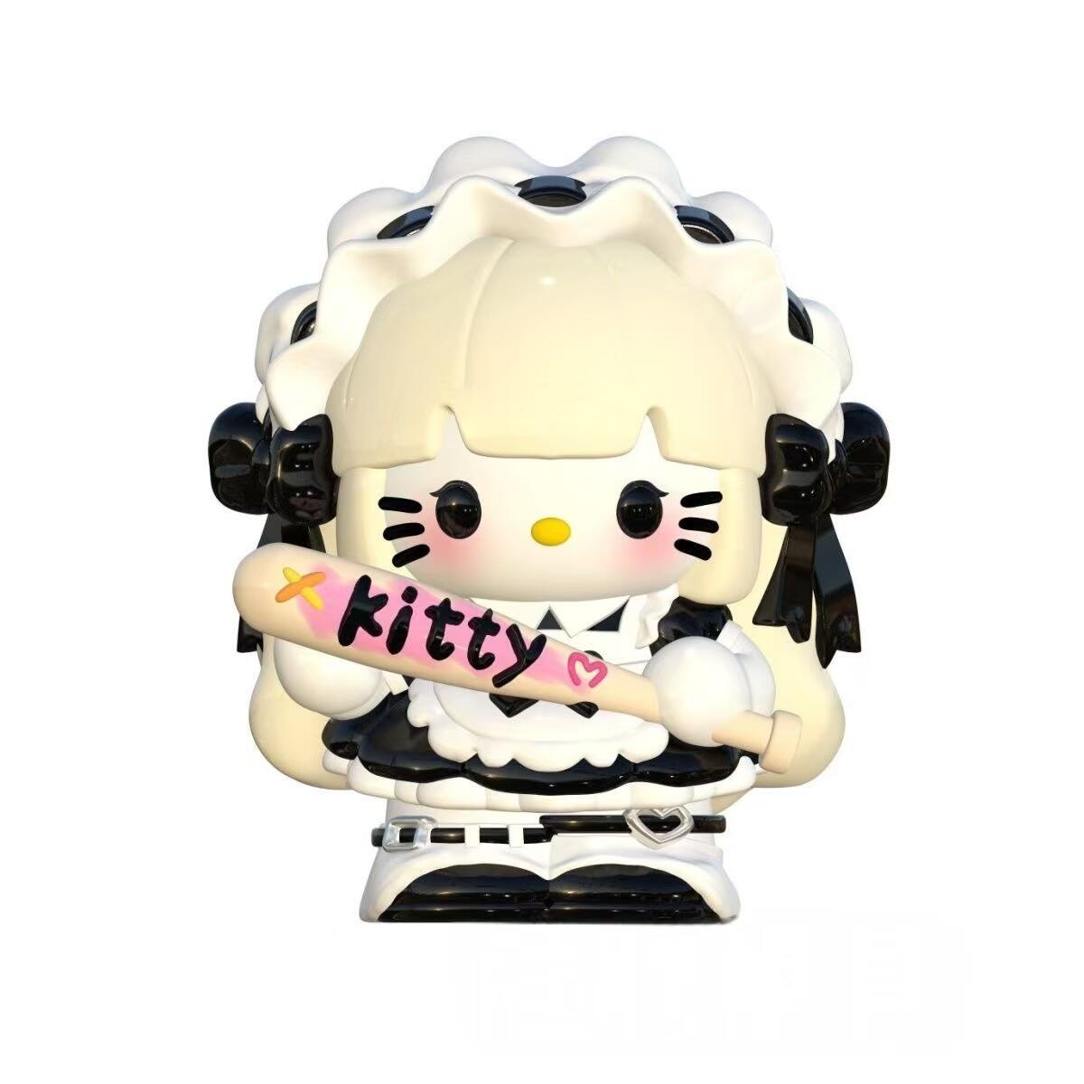 棒球公主Kitty中号香薰石膏娃娃涂色摆件手工diy玩具礼物