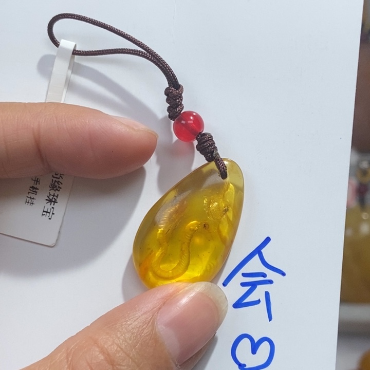 琥珀珠宝奇石未镶嵌老*