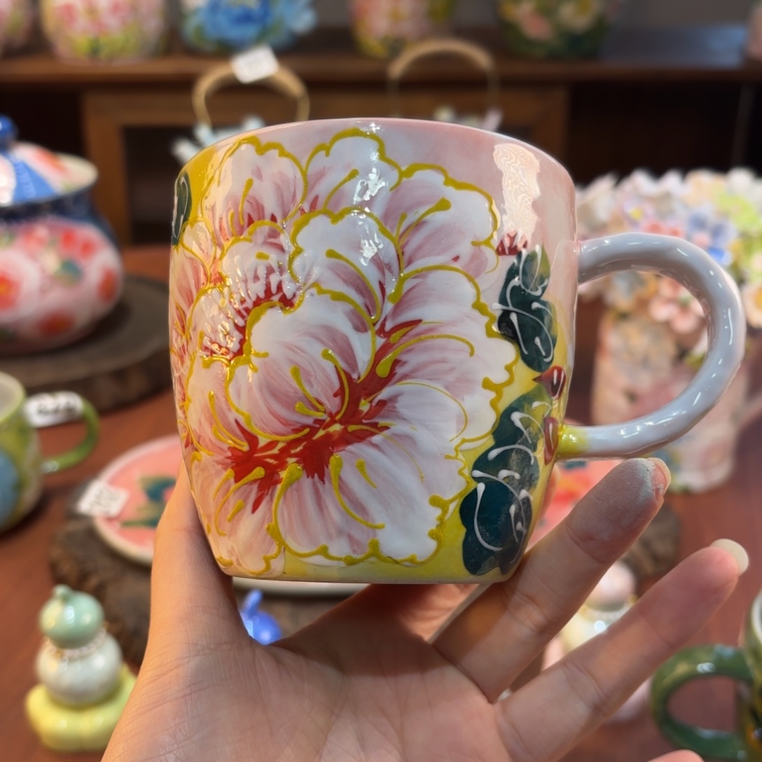 景德镇手绘高温釉下彩陶瓷茶具