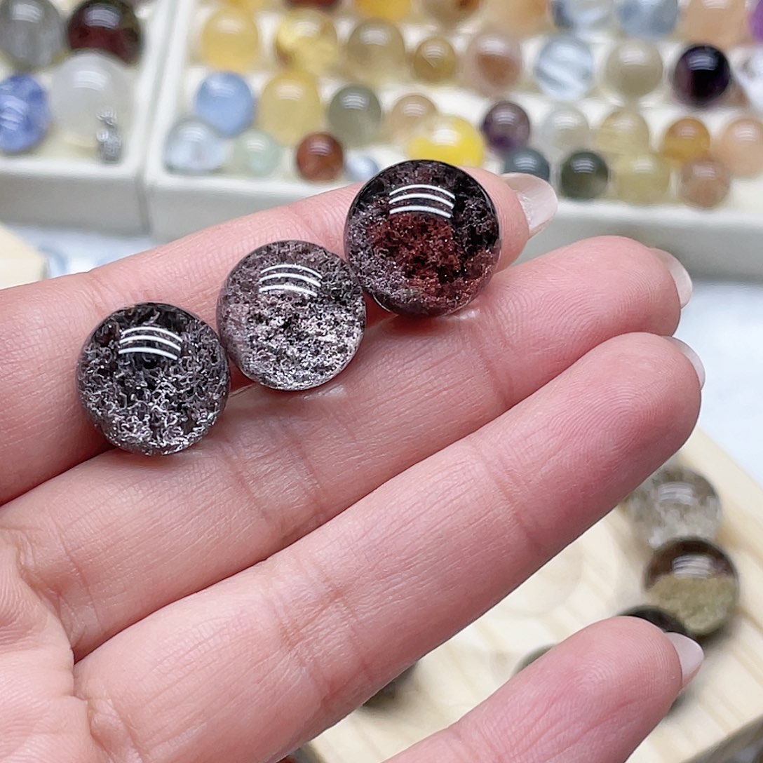 水晶珠宝半成品未镶嵌?****?幽灵珠3颗