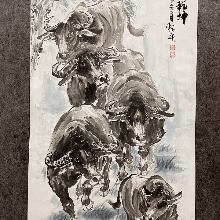 国画圣**装手绘国画五年作品