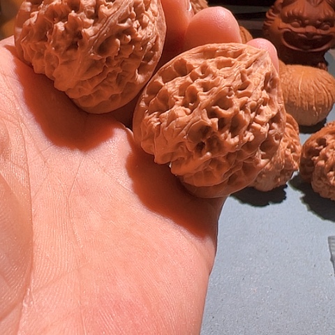 文玩核桃把件苹果圆35