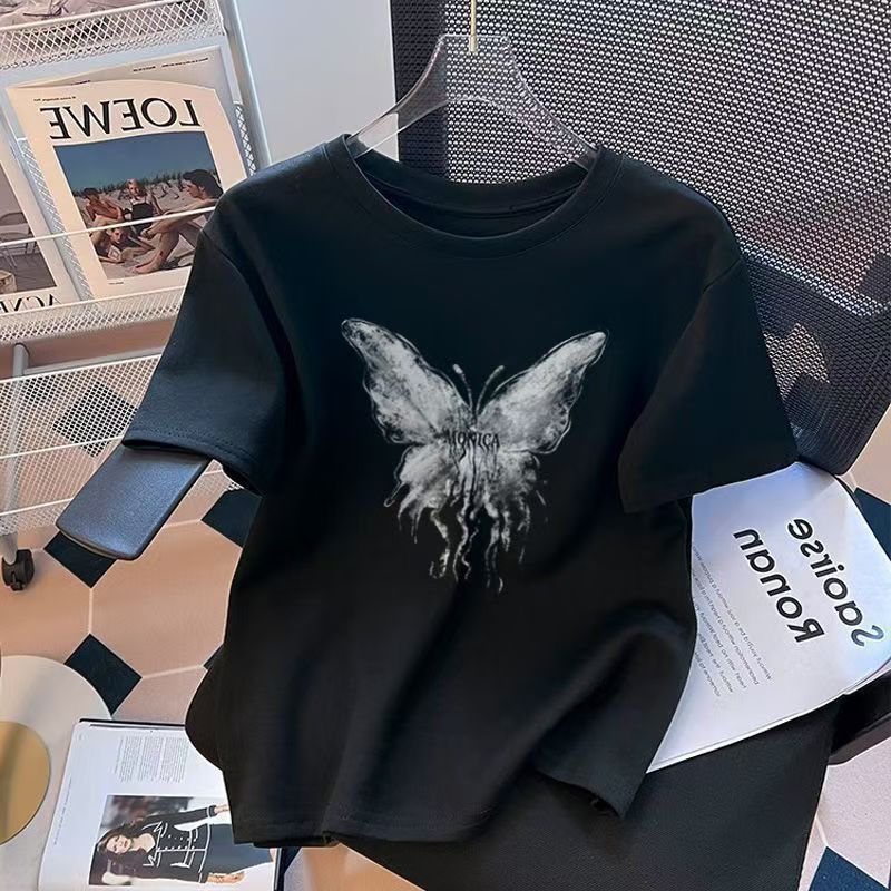 a19韩版休闲夏季设计感宽松T恤