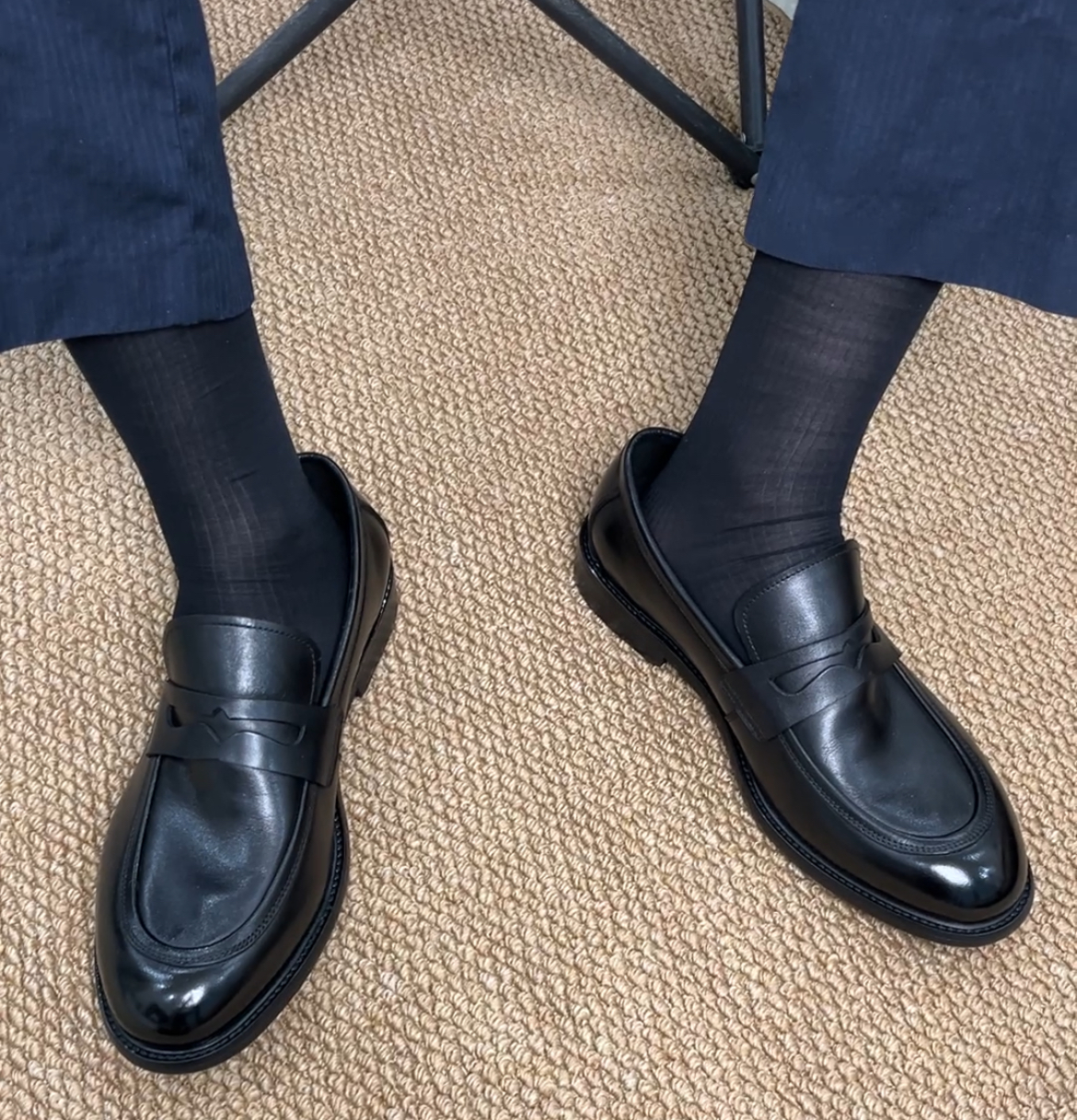 [2025新款乐福鞋]懒人一脚蹬，舒适不磨脚商务休闲皮鞋，半真皮大底