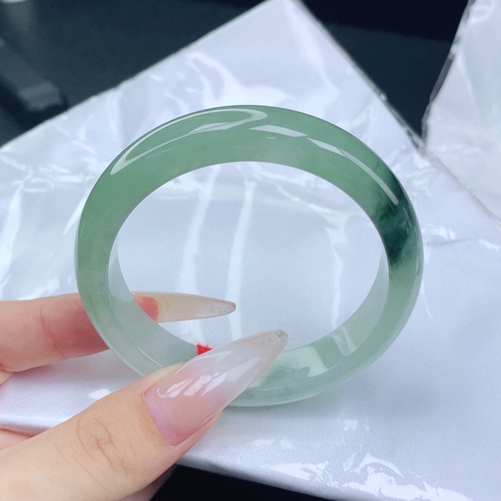 翡翠未镶嵌手镯54-55圈口