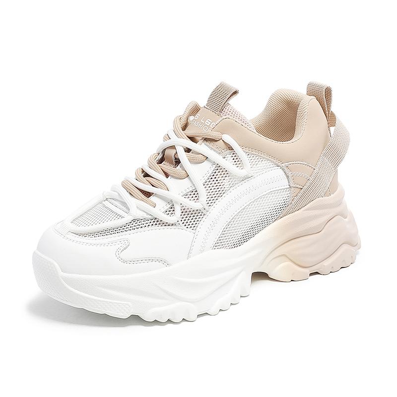 【钟意】X086依思Q杏色时尚百搭休闲鞋68013